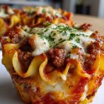 beef mince lasagna cups