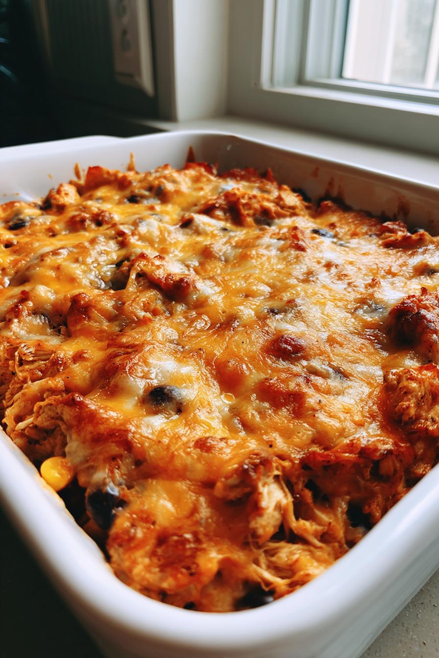 chicken taco casserole - detail 2