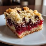 chocolate raspberry crumb bars