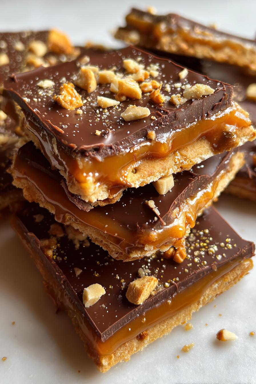 graham cracker toffee - detail 1